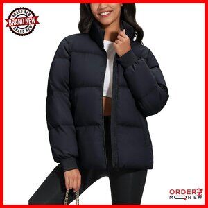 Women's Winter Down Puffer Jacket Water Resistant Warm Quilted Coat